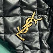 YSL Black Quilted Lambskin Tote Shopping Bag - 5