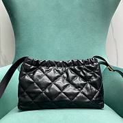 YSL Black Quilted Lambskin Tote Shopping Bag - 6