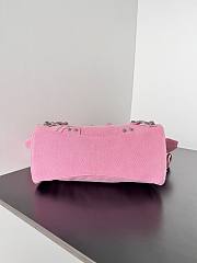 Balenciaga pink cagole XS handle fabric bag - 2