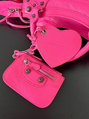 Balenciaga hot pink cagole XS handle bag 02 - 2