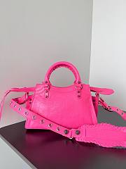 Balenciaga hot pink cagole XS handle bag 02 - 4