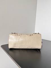 Balenciaga beige cagole XS handle fabric bag - 3