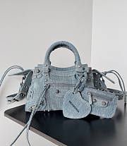 Balenciaga denim cagole XS handle bag - 1