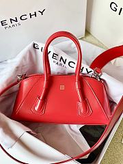 Givenchy Antigona stretch mini red leather bag - 4