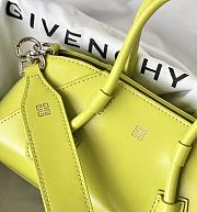 Givenchy Antigona stretch mini neon leather bag - 3