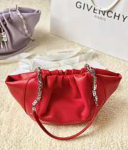 Givenchy Red Kenny 4G Chain Satin Bag - 2