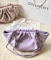 Givenchy Purple Kenny 4G Chain Satin Bag - 4