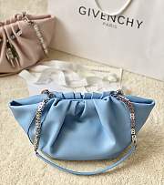 Givenchy Blue Kenny 4G Chain Satin Bag - 4