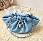 Givenchy Blue Kenny 4G Chain Satin Bag - 1