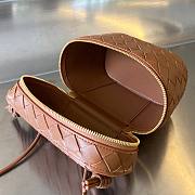 Bottega Veneta Mini Intrecciato Vanity Case Brown Bag - 5