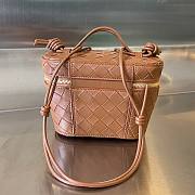 Bottega Veneta Mini Intrecciato Vanity Case Brown Bag - 4