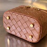 Bottega Veneta Mini Intrecciato Vanity Case Brown Bag - 2