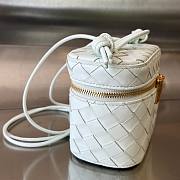 Bottega Veneta Mini Intrecciato Vanity Case White Bag - 5