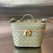 Bottega Veneta Mini Intrecciato Vanity Case Green Bag - 1