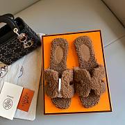 Hermes teddy brwon sandal - 1