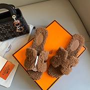 Hermes teddy brwon sandal - 2