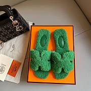 Hermes teddy green sandal - 1