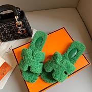 Hermes teddy green sandal - 6