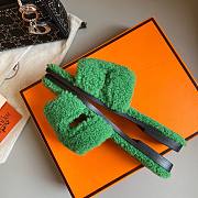 Hermes teddy green sandal - 3