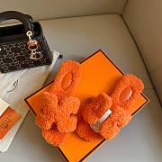 Hermes teddy orange sandal - 6