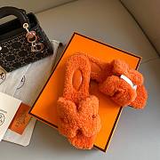 Hermes teddy orange sandal - 4