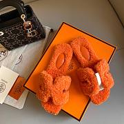 Hermes teddy orange sandal - 2