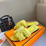 Hermes teddy yellow sandal - 5