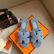 Hermes teddy blue sandal - 1