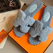 Hermes teddy blue sandal - 6