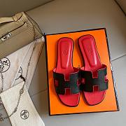 Hermes red black sandal - 1