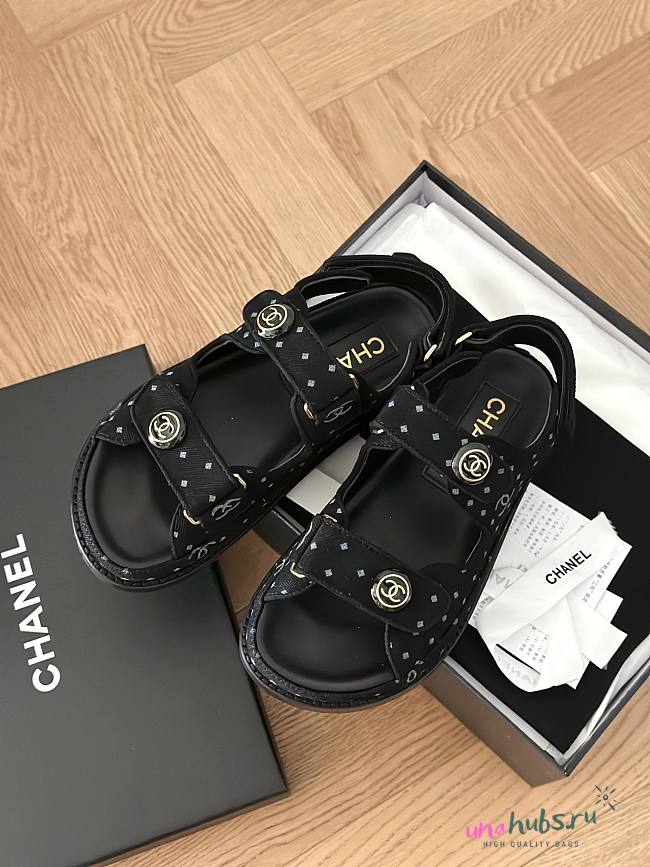 Chanel black sandal 03 - 1