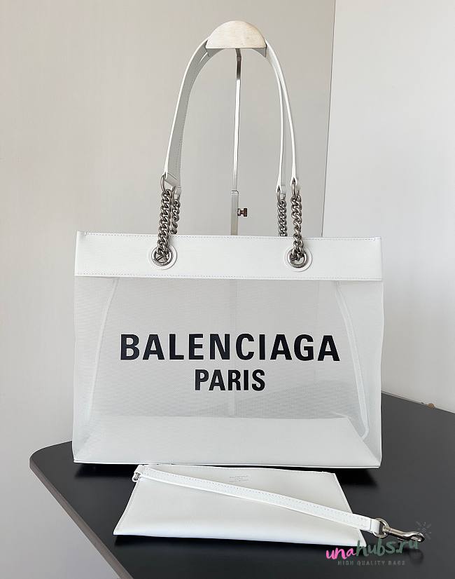 Balenciaga Small Duty Free Tote White Bag - 1