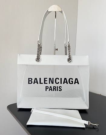 Balenciaga Small Duty Free Tote White Bag