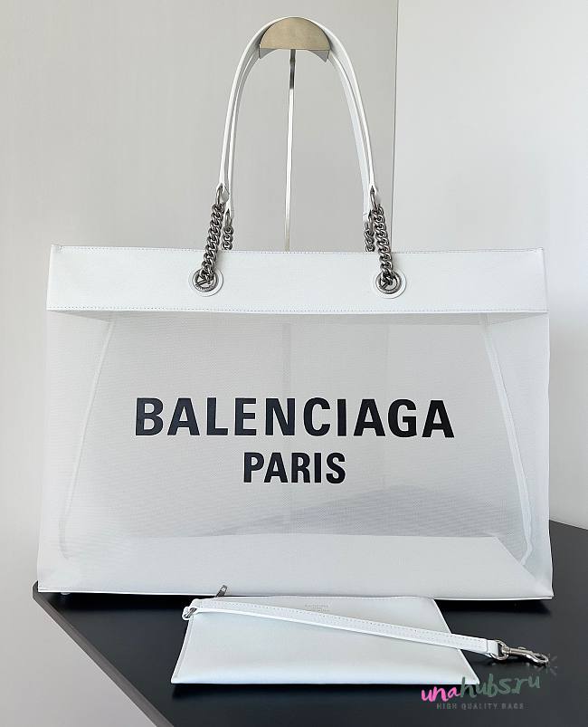 Balenciaga Duty Free Tote White Bag - 1