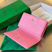 Bottega Veneta pink intrecciato card holder - 3