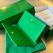 Bottega Veneta green intrecciato card holder - 2