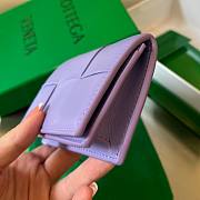 Bottega Veneta purple intrecciato card holder - 5