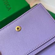 Bottega Veneta purple intrecciato card holder - 3