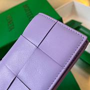 Bottega Veneta purple intrecciato card holder - 2