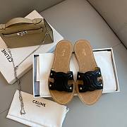 Celine Triomphe black slippers - 1