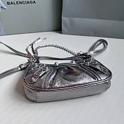 Balenciaga Silver Mini Le Cagole Chain Bag  - 3