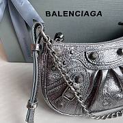 Balenciaga Silver Mini Le Cagole Chain Bag  - 5