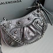 Balenciaga Silver Mini Le Cagole Chain Bag  - 6