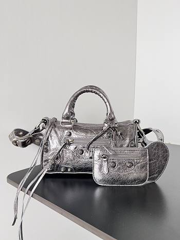 Balenciaga Le Cagole Duffle small metallic Bag