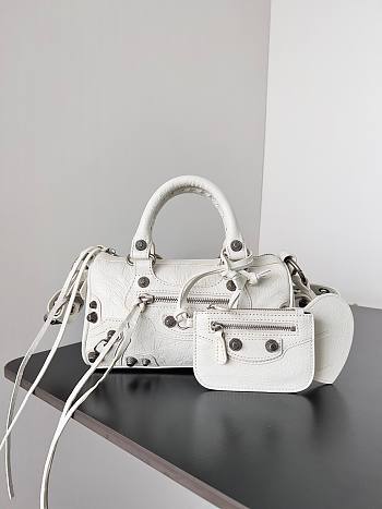 Balenciaga Le Cagole Duffle small white bag