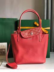 Goyard Mini Anjou Tote Red Leather Bag  - 3