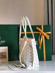 Goyard Mini Anjou Tote White Leather Bag - 2