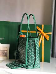 Goyard Mini Anjou Tote GreenLeather Bag - 4