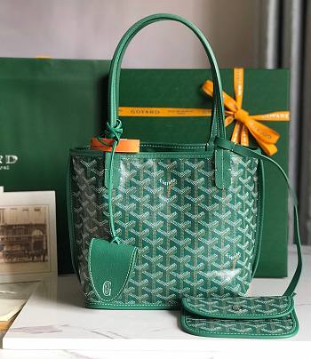 Goyard Mini Anjou Tote GreenLeather Bag