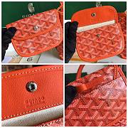 Goyard Mini Anjou Tote Orange Leather Bag - 6